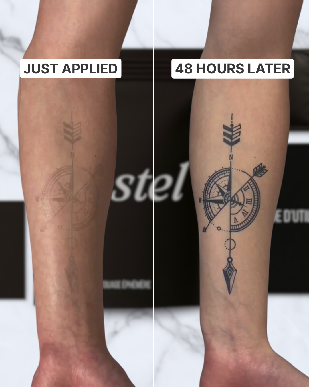 Just applied vs 48 hours later